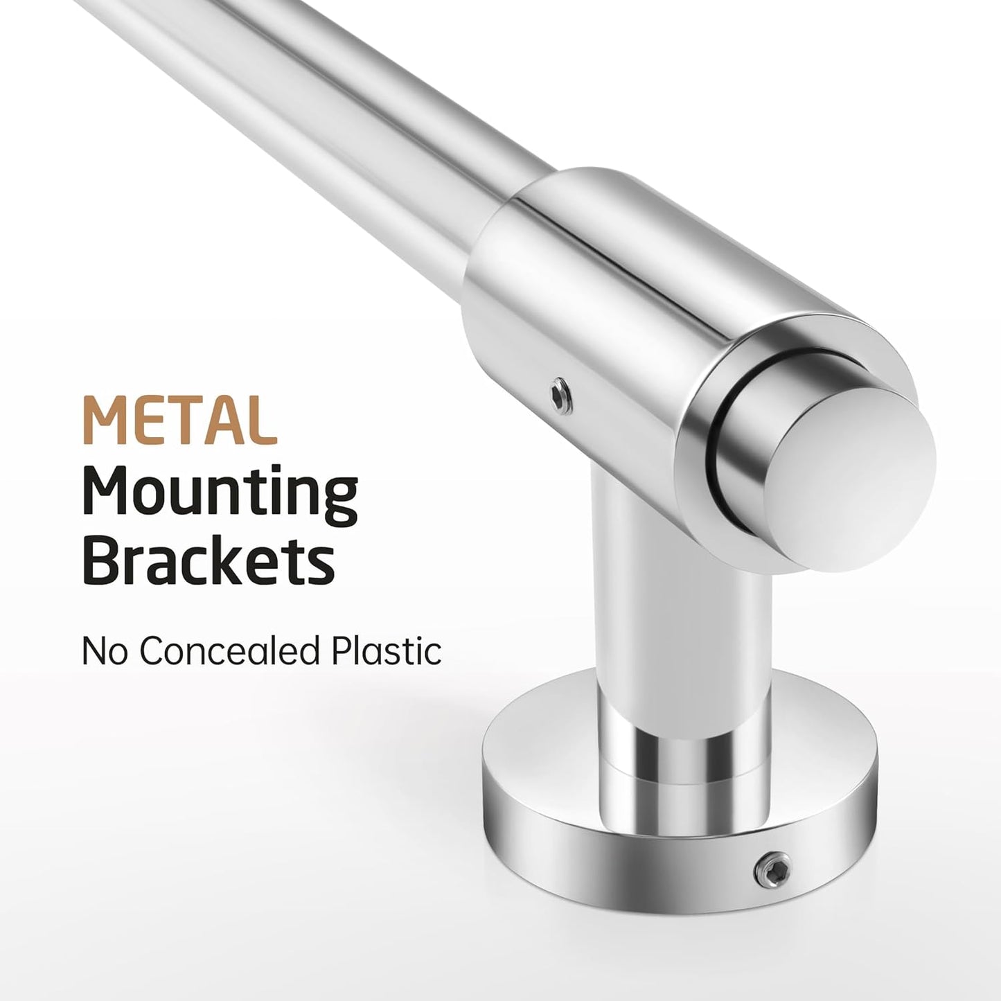 Colonna Doccia Saliscendi Doccia Acciaio Inox, Asta Doccia Con Supporto Soffione Regolabile, Lucido 100CM, F209S100-PS