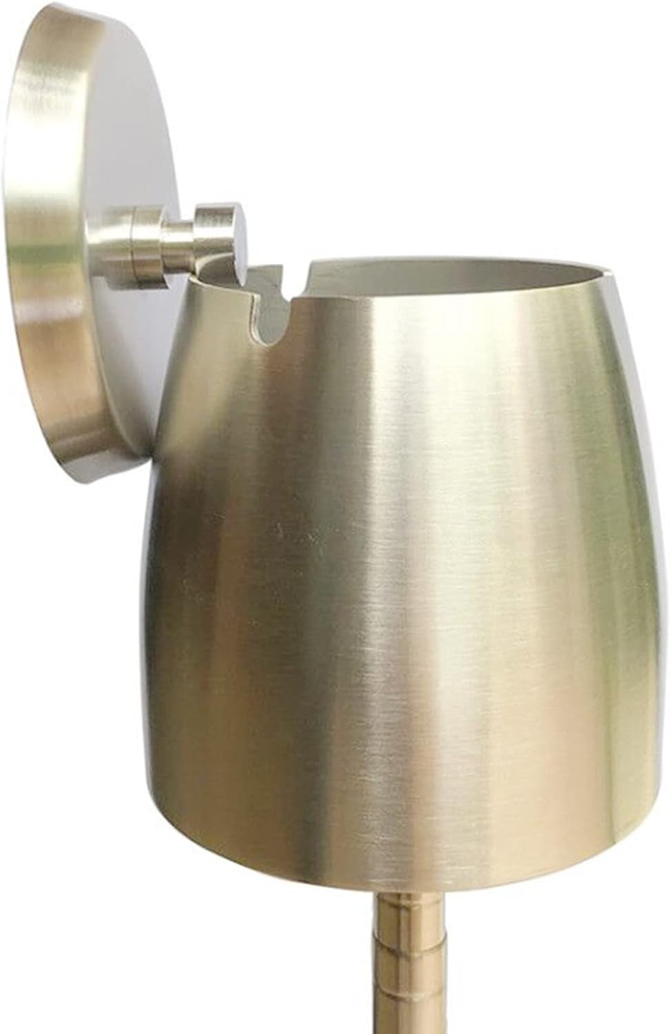 Posacenere in Acciaio Inox, Altezza Allungabile, 34 – 65 Cm, Grande Posacenere per Esterni, Posacenere Con Coperchio, Fondo Antiscivolo E Posacenere Antivento per Esterni E Interni