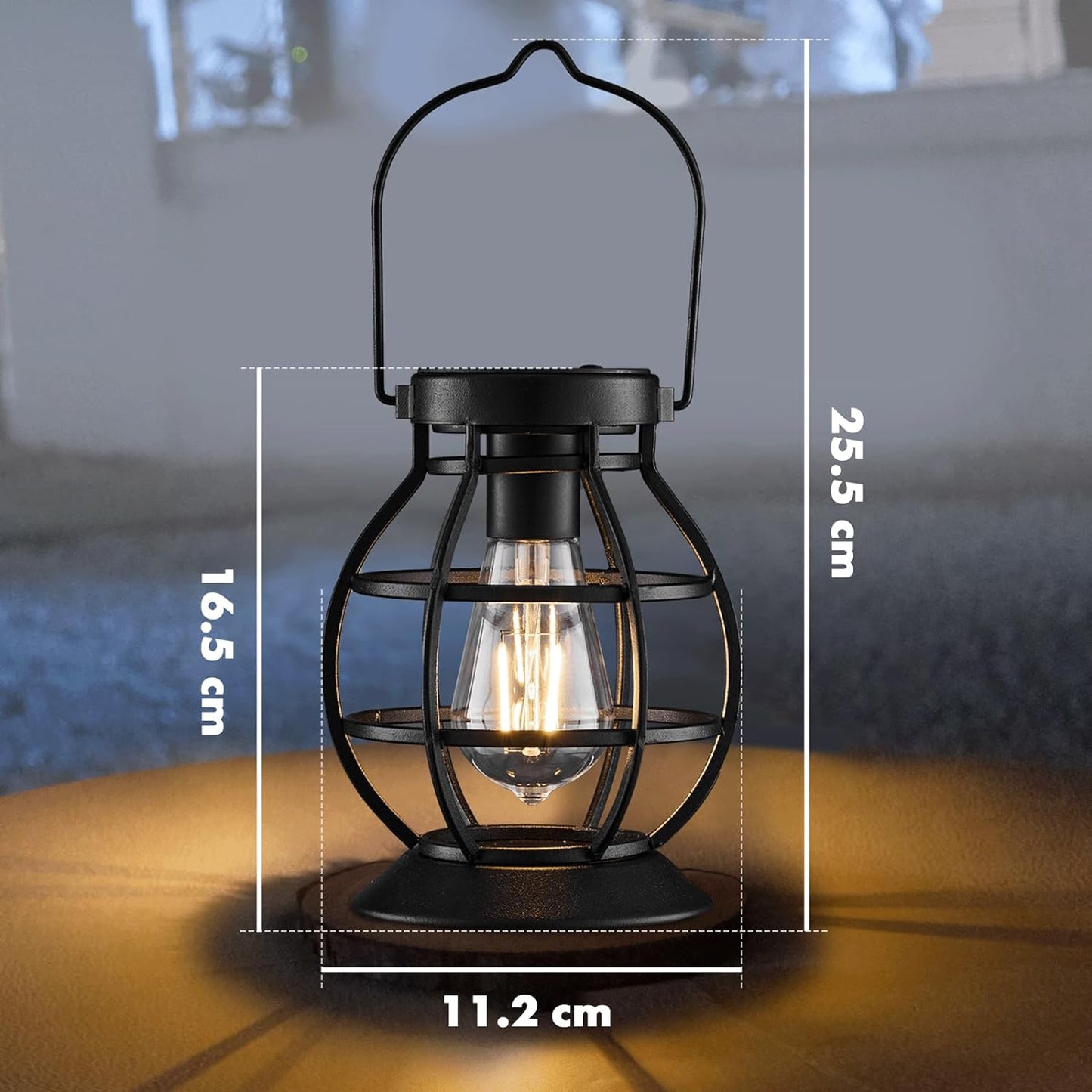 Lanterne Solari Da Esterno, 2 Pezzi Lampada Solare Da Giardino in Metallo IP44 Impermeabile Lampada Da Esterno per Da Esterno Giardino Natale Feste Camera Da Letto Decorazioni