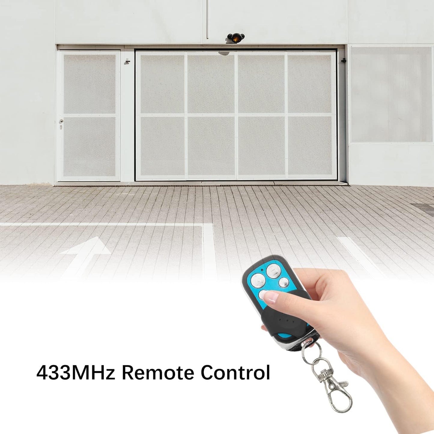 433Mhz Telecomando Cancello Sostituzione Porta Del Garage Cancello Elettrico,Telecomandi Originali Duplicati per Veicoli, Chiusura Centralizzata, Porte Del Garage