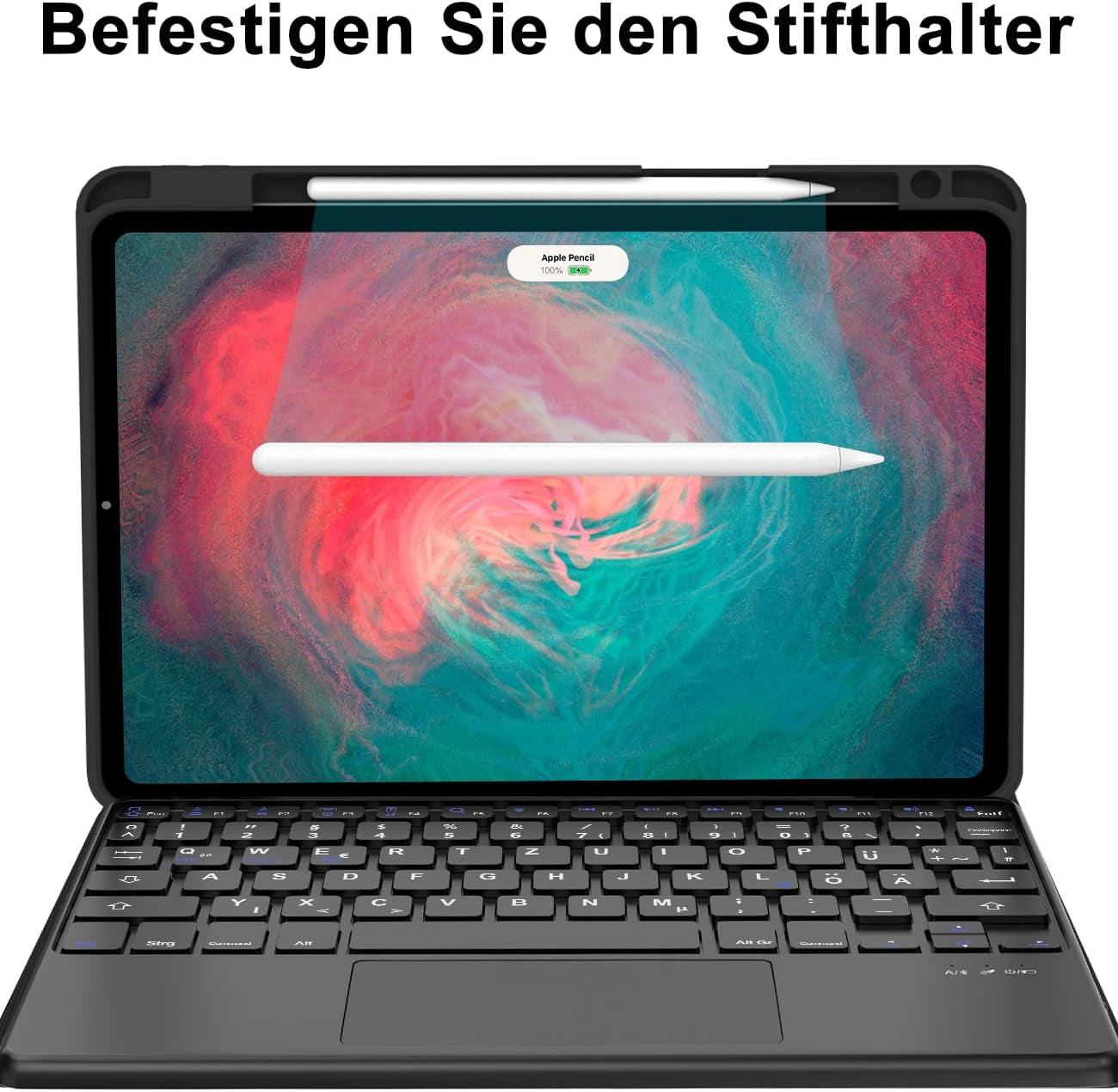 Custodia per Ipad Pro 11 Con Tastiera 2022 – Ipad Air 5 2022 Con Trackpad Tastiera, Tastiera Magnetica Rimovibile, per Ipad Pro 11 4/3/2/1, Ipad Air 5/Air 4 2020, Nero