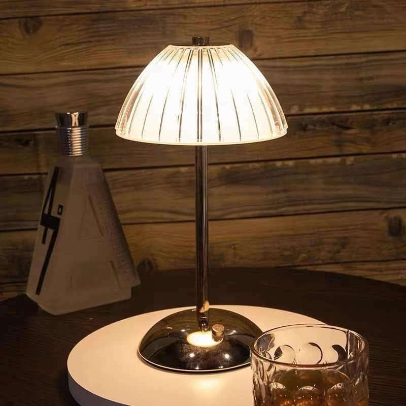 Lampada Da Tavolo Senza Fili, Con Batteria, LED Dimmerabile. Lampada Da Tavolo per Soggiorno, Camera Da Letto, 3 Colori