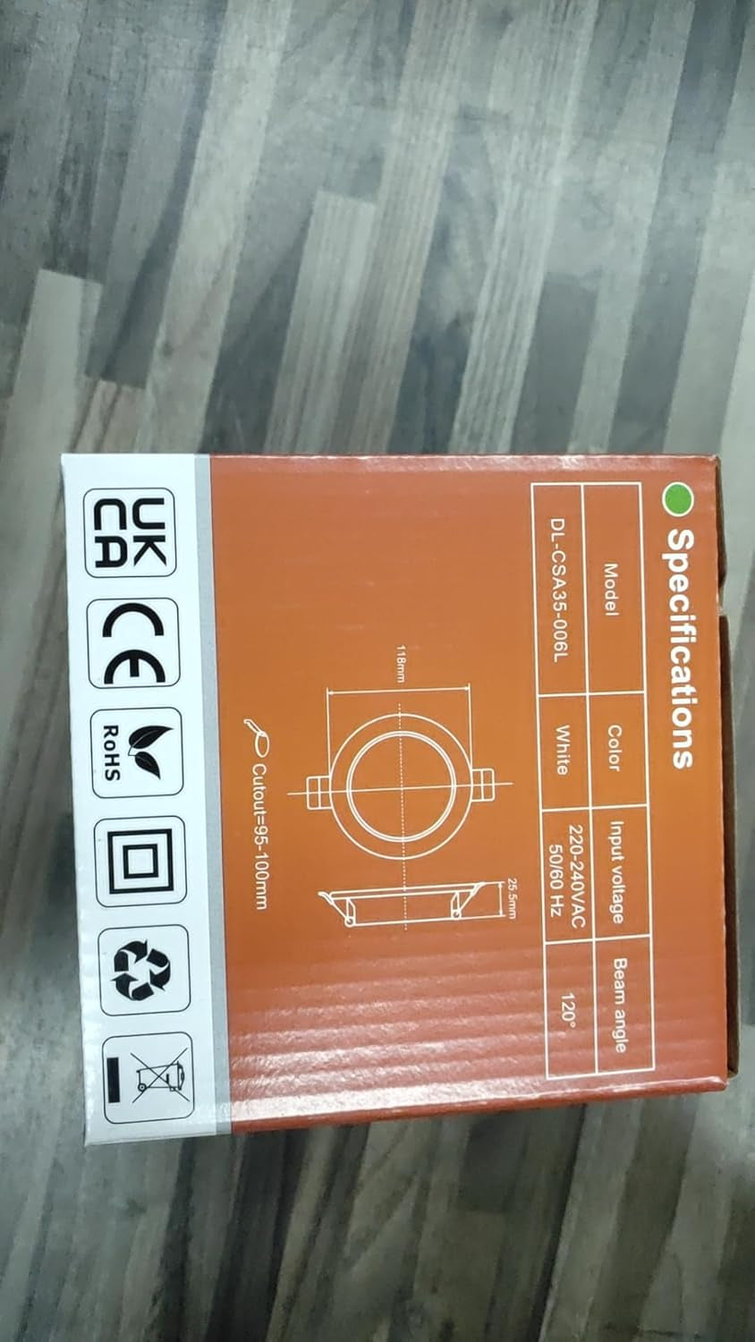 Faretti LED Da Incasso per Cartongesso, 6W 230V Bianco Caldo 3000K Bianco Neutro 4000K Freddo 6500K Regolabili IP44 Ultrasottili 25Mm Rotondi Bianco Luci Da Incasso per Bagno Cucina, Set Di 6