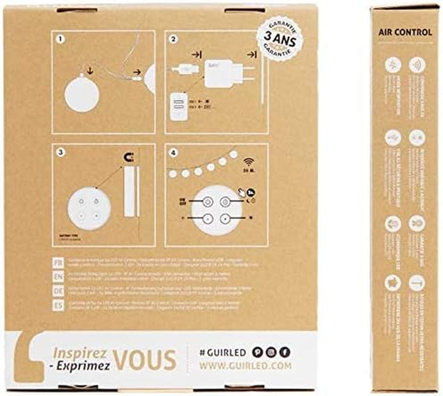 Ghirlanda Luminoso a LED per Batuffoli Di Cotone USB - Telecomando Wireless - Luce Notturna per Bambini 2H - Adattatore Doppio USB 2A Incluso - 4 Intensità - 32 Sfere 4,8 M - Principessa