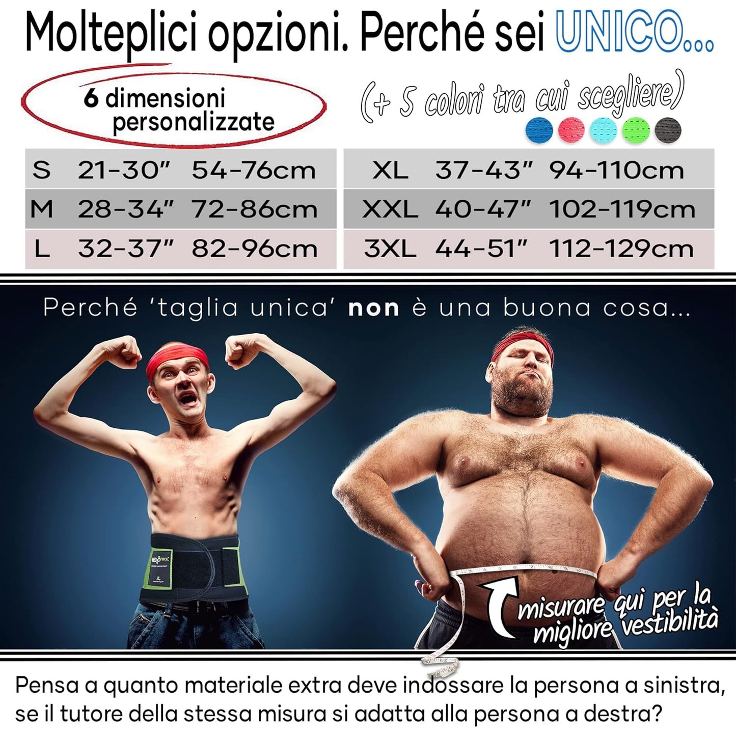 Fascia Lombare Supporto Schiena per Uomini E Donne Fascia Elastica Lombare Ortopedica, Cintura Lombare, Cintura Posteriore per Il Dolore Da Sciatica, Ernia Del Disco, Stenosi Spinale