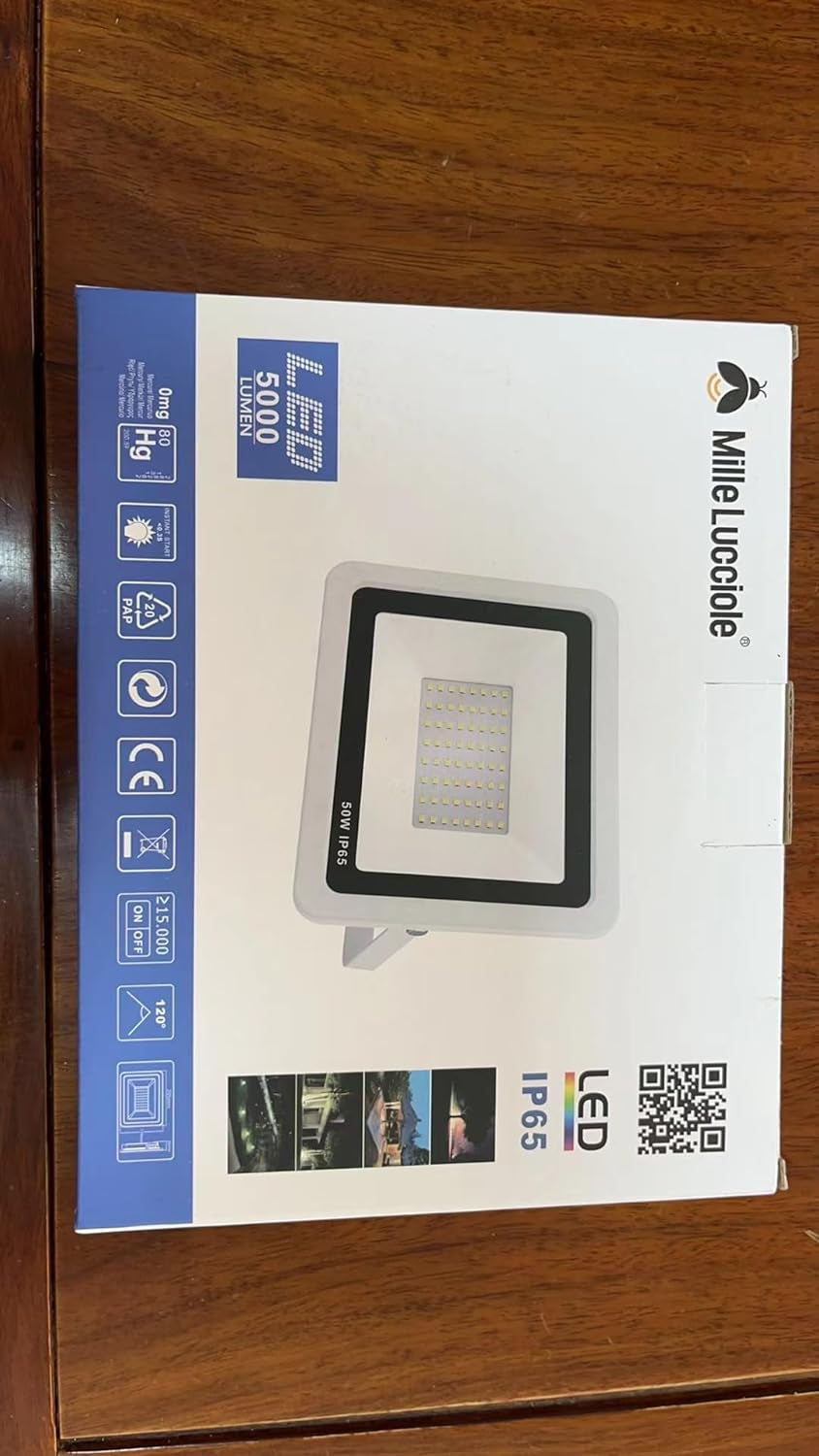 Faretto Led Da Esterno 50W,Faretti Led Esterno 5000LM,72 LED 4500K Bianca Neutra Faro Led Esterno, Faretto Da Esterno IP65 Impermeabile,Per Giardino,Cortile,Garage【2 Pezzi Nero】