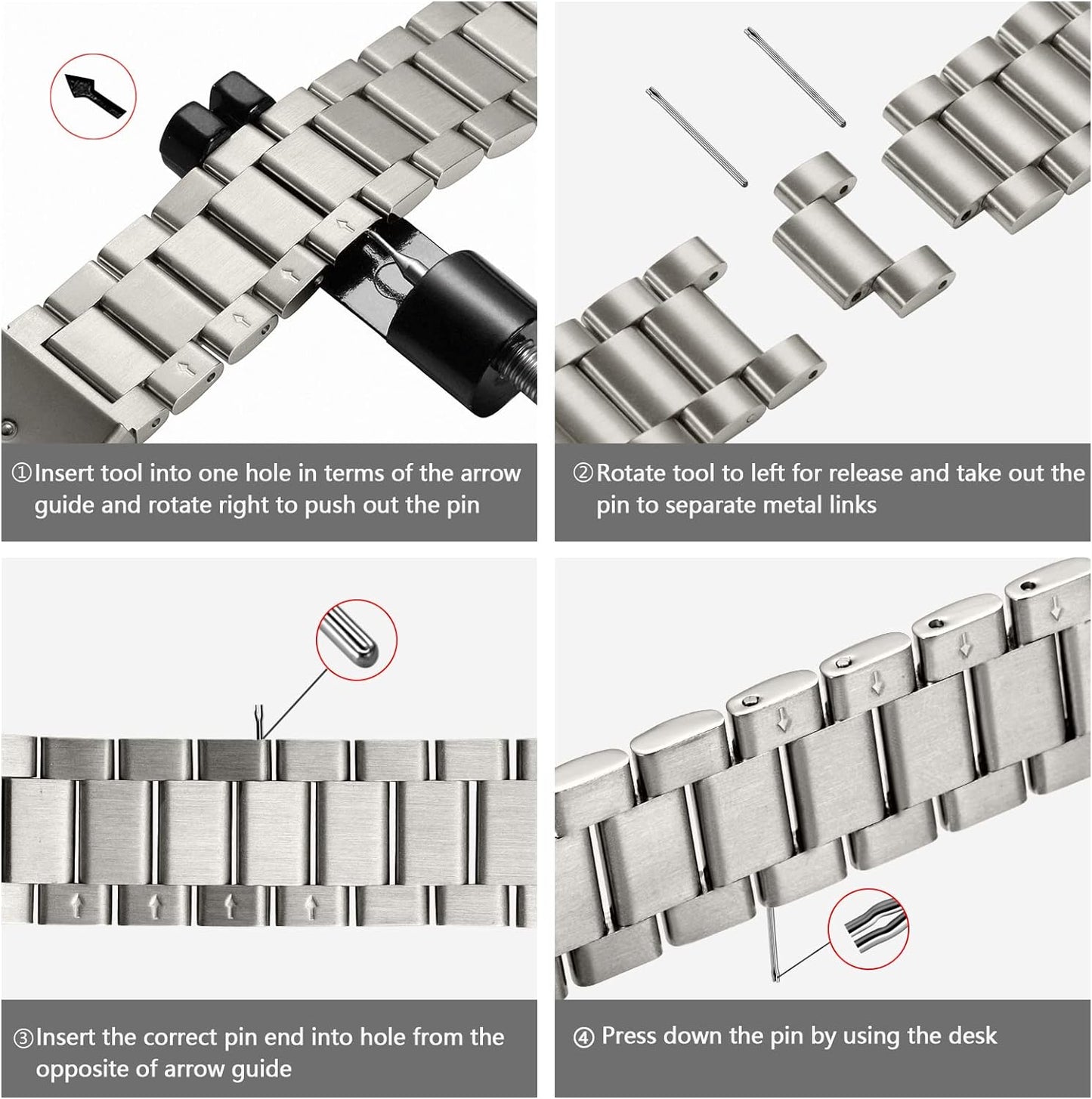 Cinturino in Metallo Compatibile Con Cinturino Apple Watch 49Mm 45Mm 44Mm 42Mm 41Mm 40Mm 38Mm, Cinturini Di Ricambio in Acciaio Inossidabile per Iwatch Series 8 7 6 5 4 3 2 1 Ultra SE