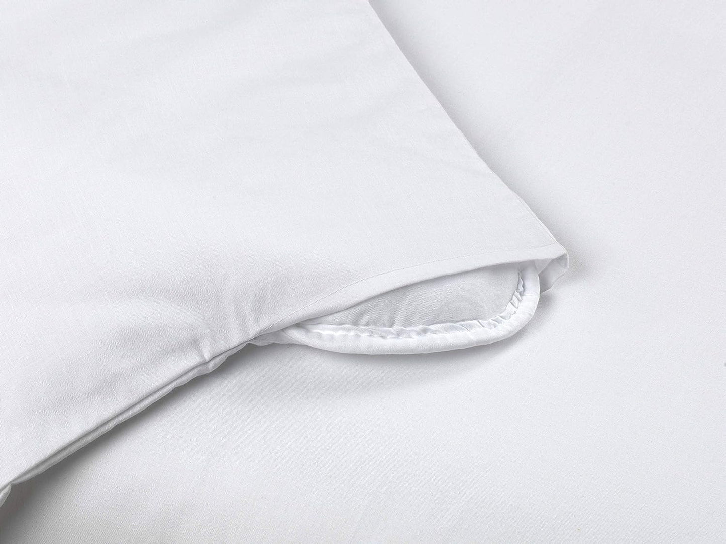 Hostelería – Set Di 3 Pezzi Copripiumino Bianco Hotel, Lenzuolo Con Angoli, Federa per Cuscino, 50% Cotone E 50% Poliestere, Letto 180 X 190/200 Cm