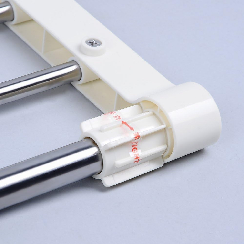 Scaffale Telescopico per Armadio in Metallo Mensole Estensibile Non Richiede Forature Divisori per Scaffali Separatore Organizzare Ripiano per Camera Da Letto Bagno Cucina Regolabile