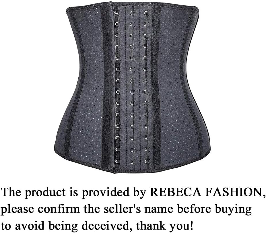 Corsetto Latice Elastico Waist Trainer Bustino Shaper Perdita Di Peso Nero
