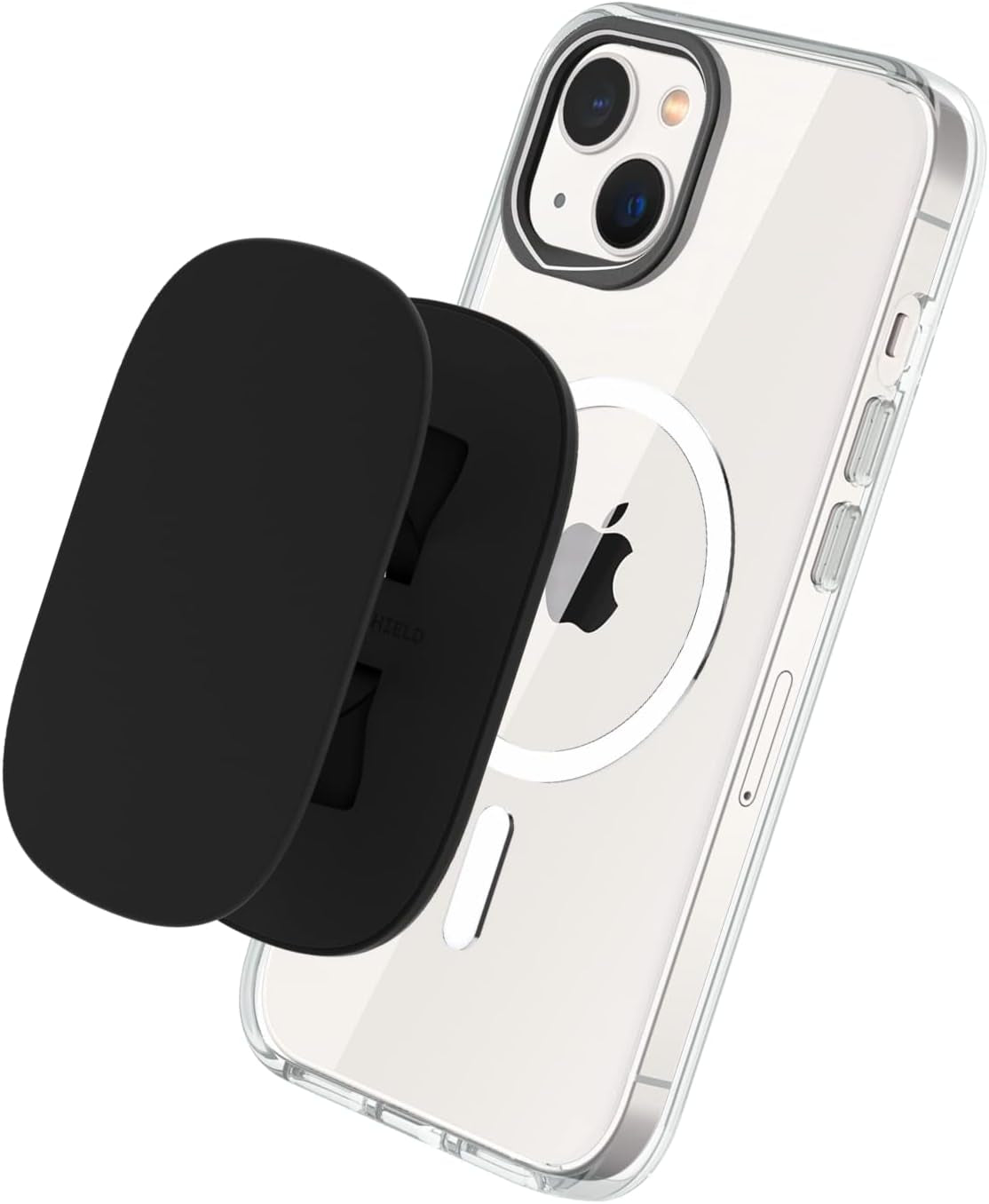 GRIPMAX Compatible with Magsafe - Grip, Stand, and Selfie Holder for Phones and Cases, Repositionable and Durable, Best Paired with Phone Cases for Magsafe - Black