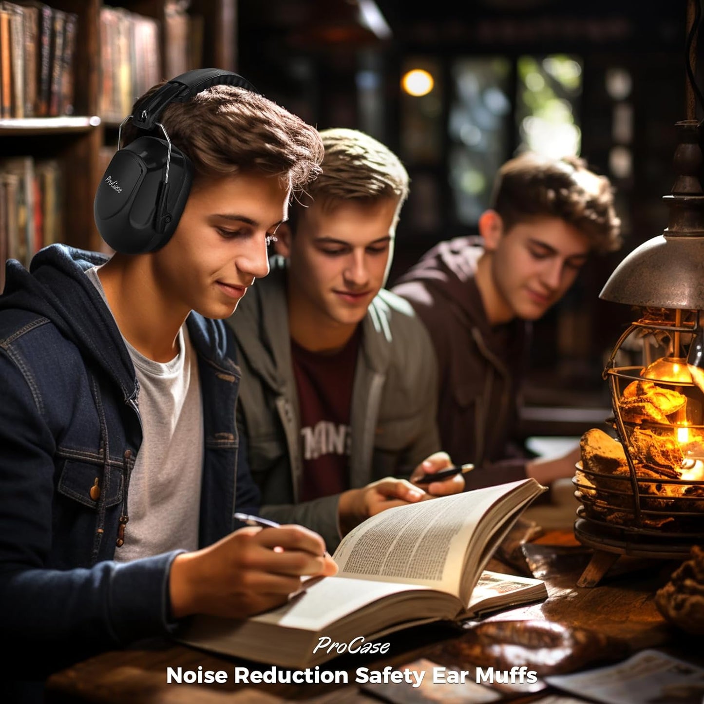Cuffie Antirumore, NRR 28 Db Cuffie Antirumore per Ambito Lavorativo, Lavoro Sul Trattore, Isolanti per Studiare, Falciatura, Sparare, Aereo, Muscia Forte E Industria Della Costruzio–Tuttonero