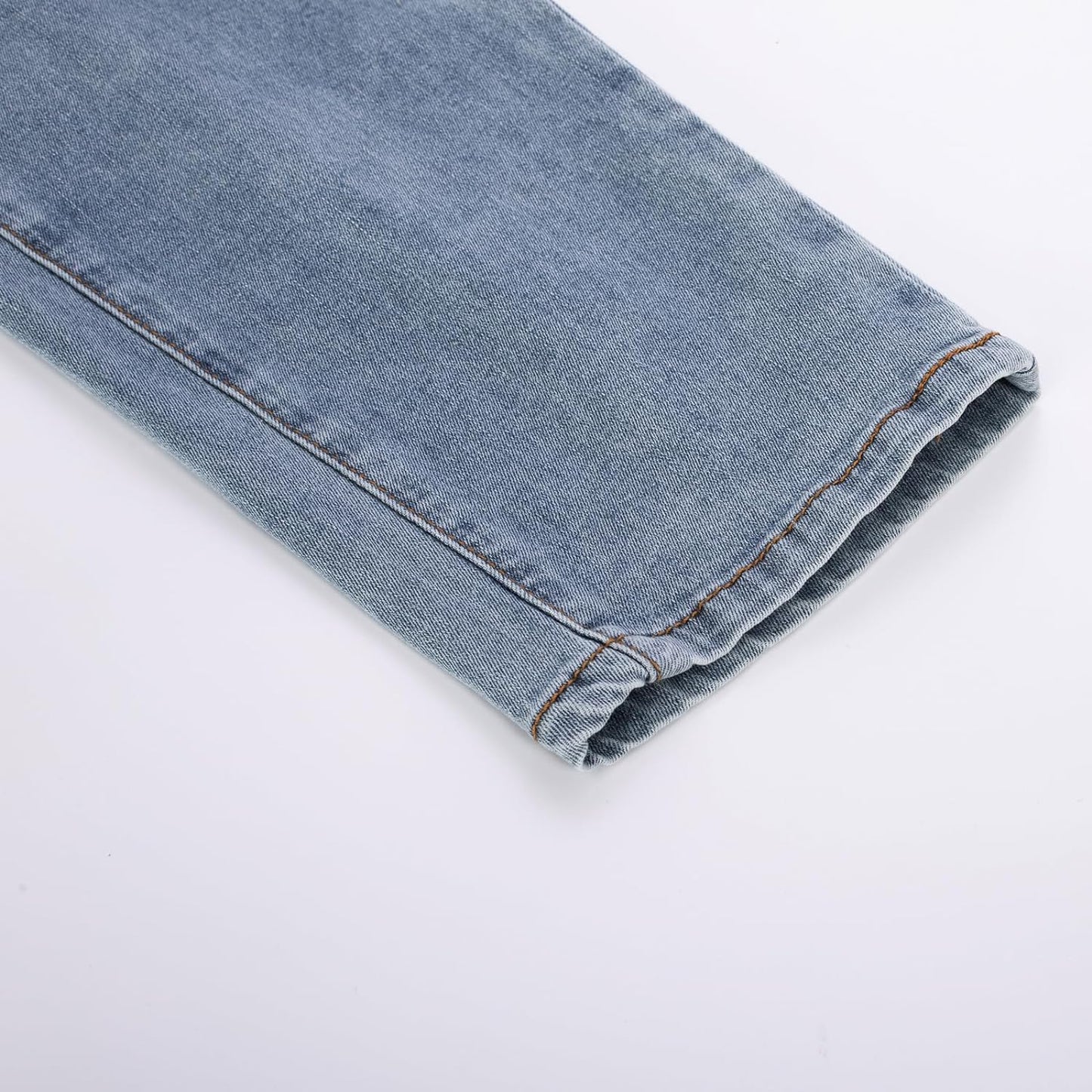 Jeans Da Donna a Vita Alta Con Cintura, per Il Tempo Libero