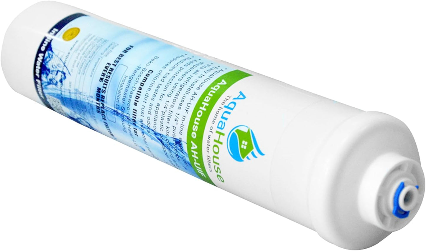 4X AH-UIF Filtro Acqua Compatibile per Samsung DA29-10105J, LG 5231JA2010B, Beko Haier (Frigorifero Solo Con Filtri Esterni)