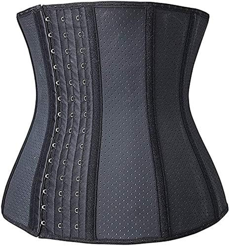 Corsetto Latice Elastico Waist Trainer Bustino Shaper Perdita Di Peso Nero