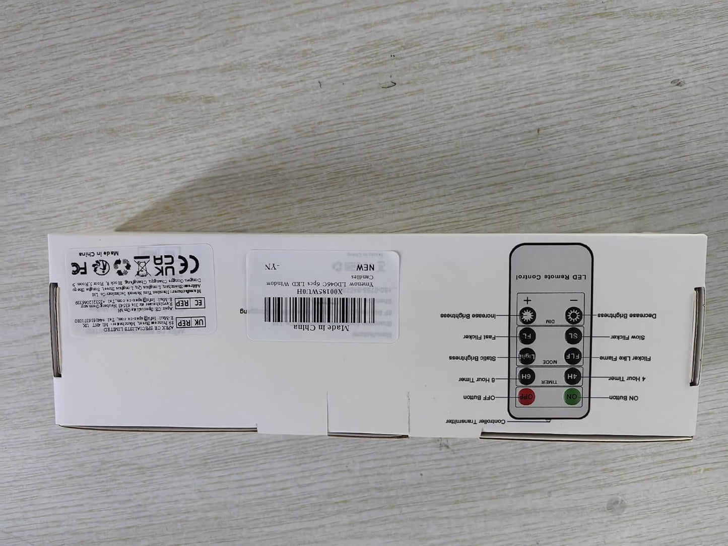 - Candele LED per Finestre, 6 Pezzi Candela Da Tavolo Senza Fiamma a Batteria Con Timer Remoto per Casa, Cena, Matrimonio, Vacanza, Decorazione - Bianco Caldo
