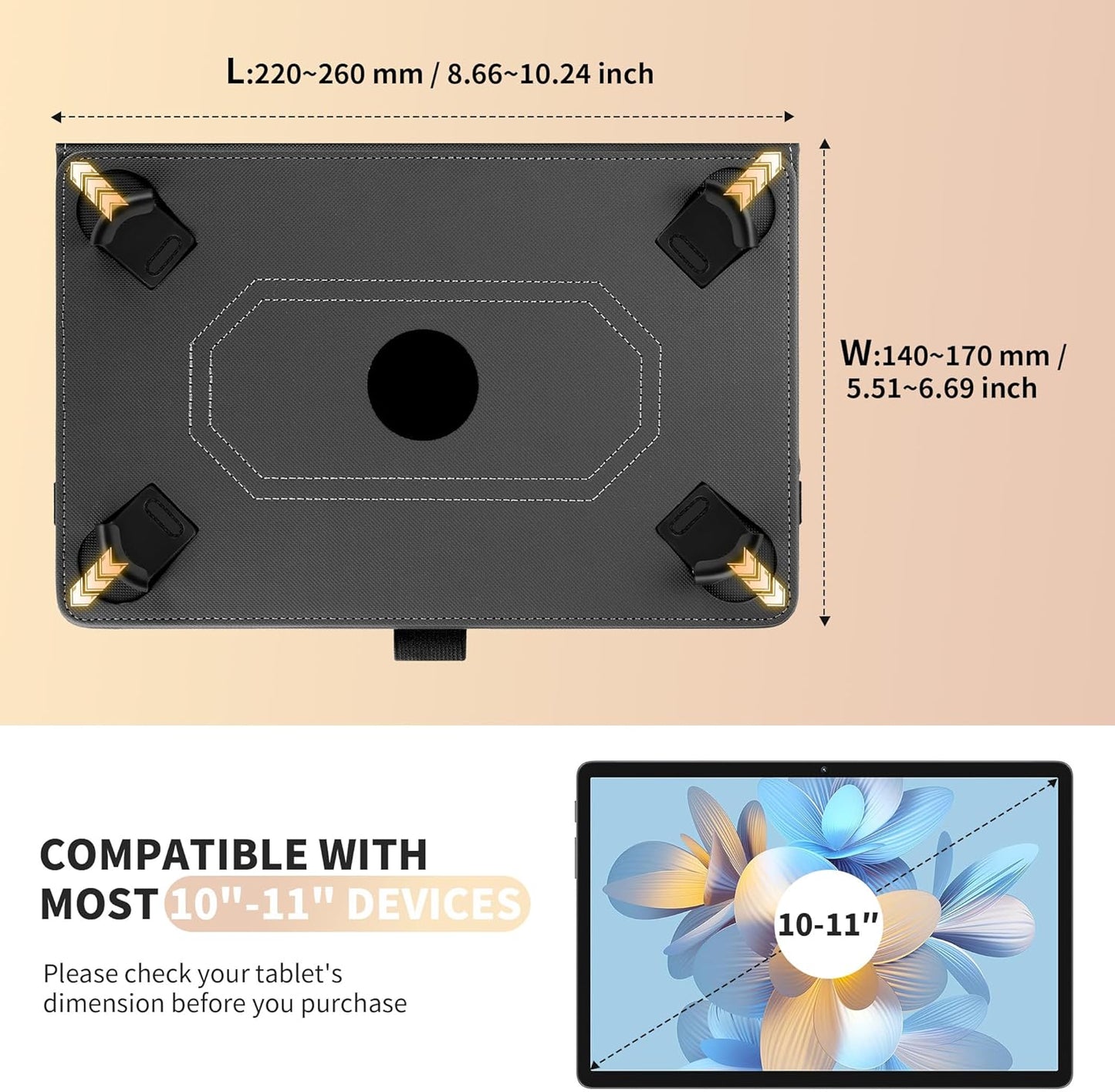 Custodia Cover Con Honor Pad X8A/Lenovo Tab M11 / Blackview Tab 12 Pro/Tab 8/Tab 16/Tab 15 Pro/Tab 7, 360° È per Tablet Da 10-11 Pollici