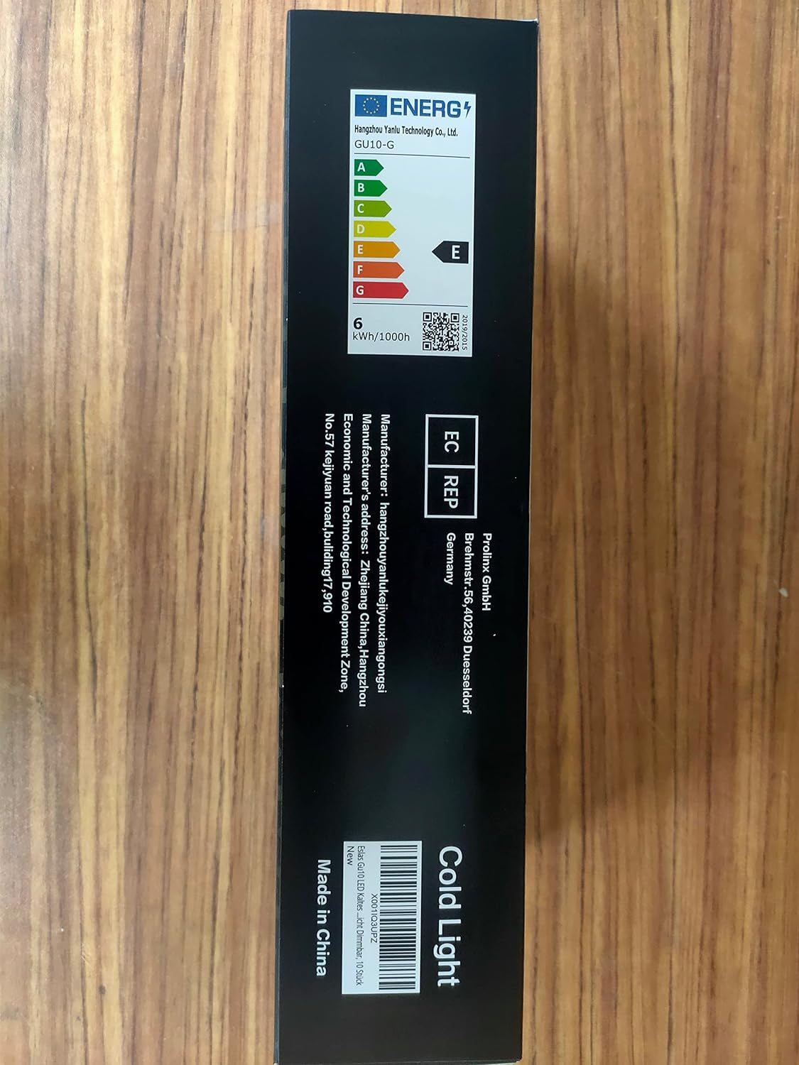 Gu10 LED Bianco Freddo CRI>90, 5W 550Lm, 6000K, Sostituzione Lampadina Alogena 50W, Angolo Di Emissione 120 Gradi, Lampada a Riflettore GU10 LED, Non-Dimmerabile, 10 Pezzi