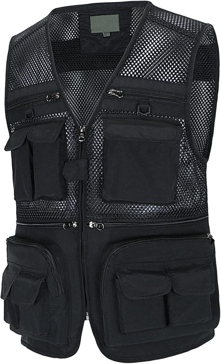 Gilet Da Uomo All'Aperto Panciotto Da Pesca Multitasche Leggero Traspirante Giacca Da Lavoro Asciugatura Rapida Sport Giubbotto Senza Maniche Fotografi Gilet Da Caccia
