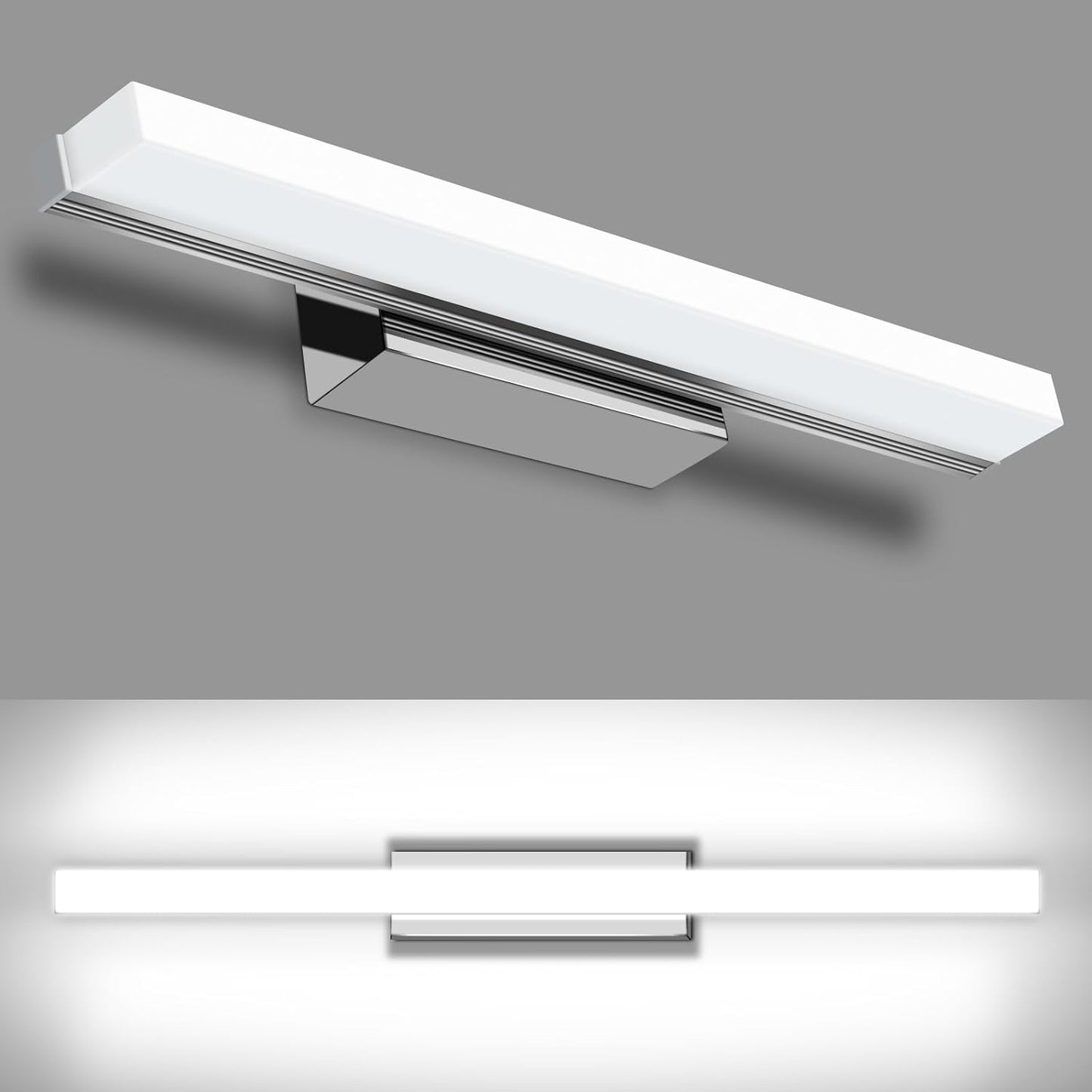 LED Lampada Da Specchio Bagno 8W 40Cm Lampada Da Bagno,Luce Specchio Bagno Bianco Freddo 6000K, Luce per Specchio Da Bagno Impermeabile IP44