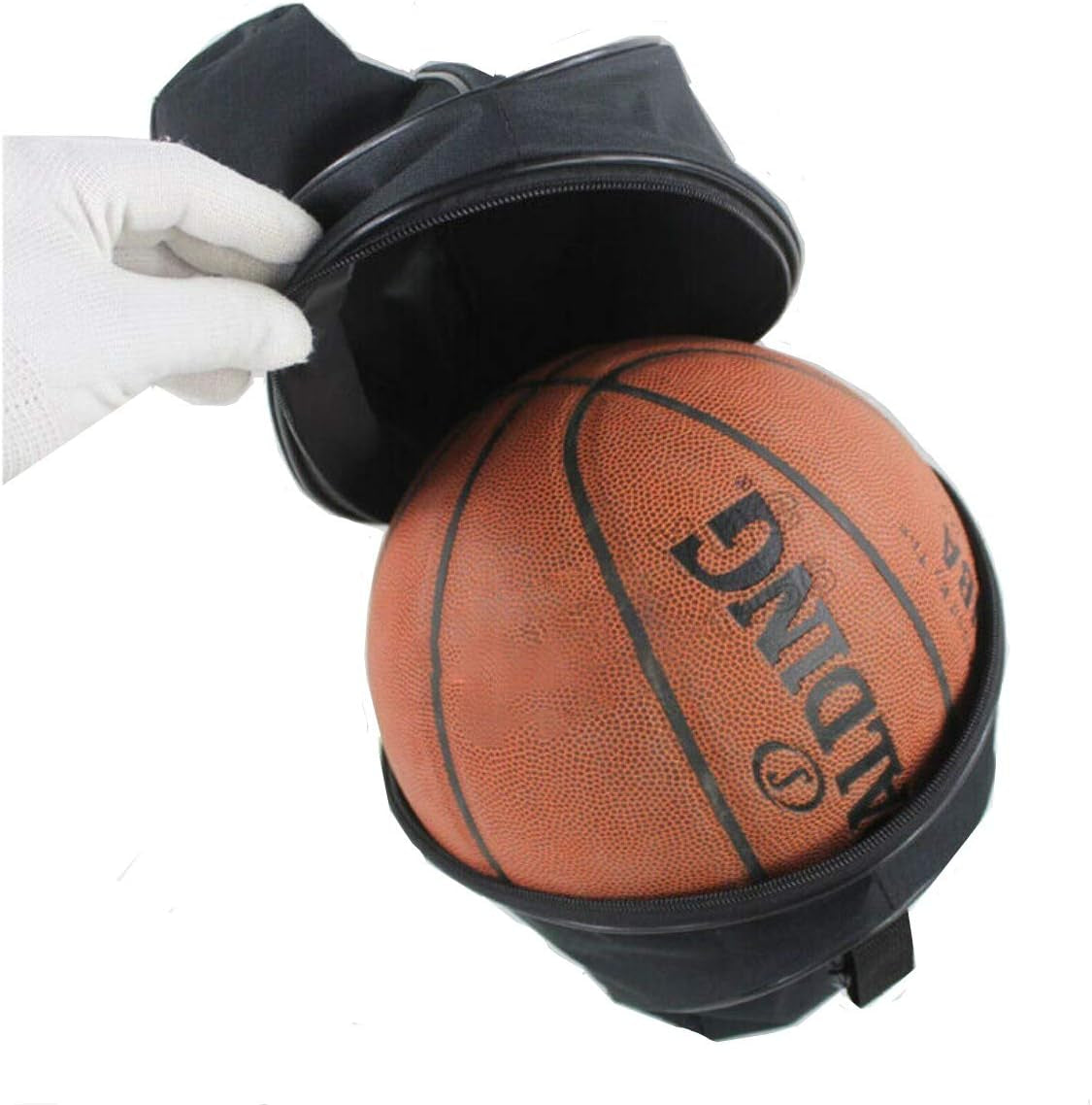 Borsa a Tracolla Porta Pallone Basket Palla Calcio Pallavolo, Sacchetto Sportivo Con Due Tasche Rete per Borraccia, Zaino Portapalloni Calcio Basket