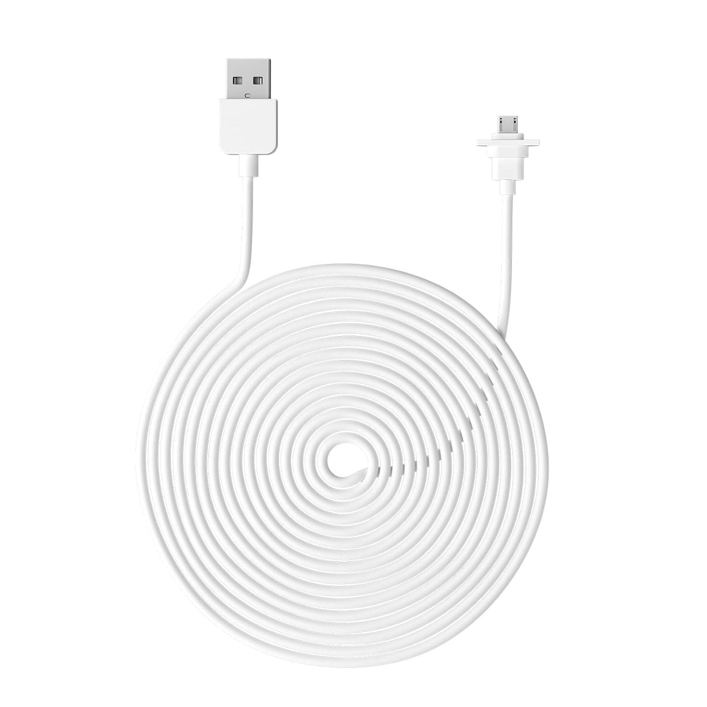 Eufy 2C/2C Pro - Cavo Di Ricarica per Fotocamera Eufy 2C/2C Pro Quick Charge 3.0 Con Cavo Da 9 M, Resistente Alle Intemperie, 2 Pezzi, Colore: Bianco