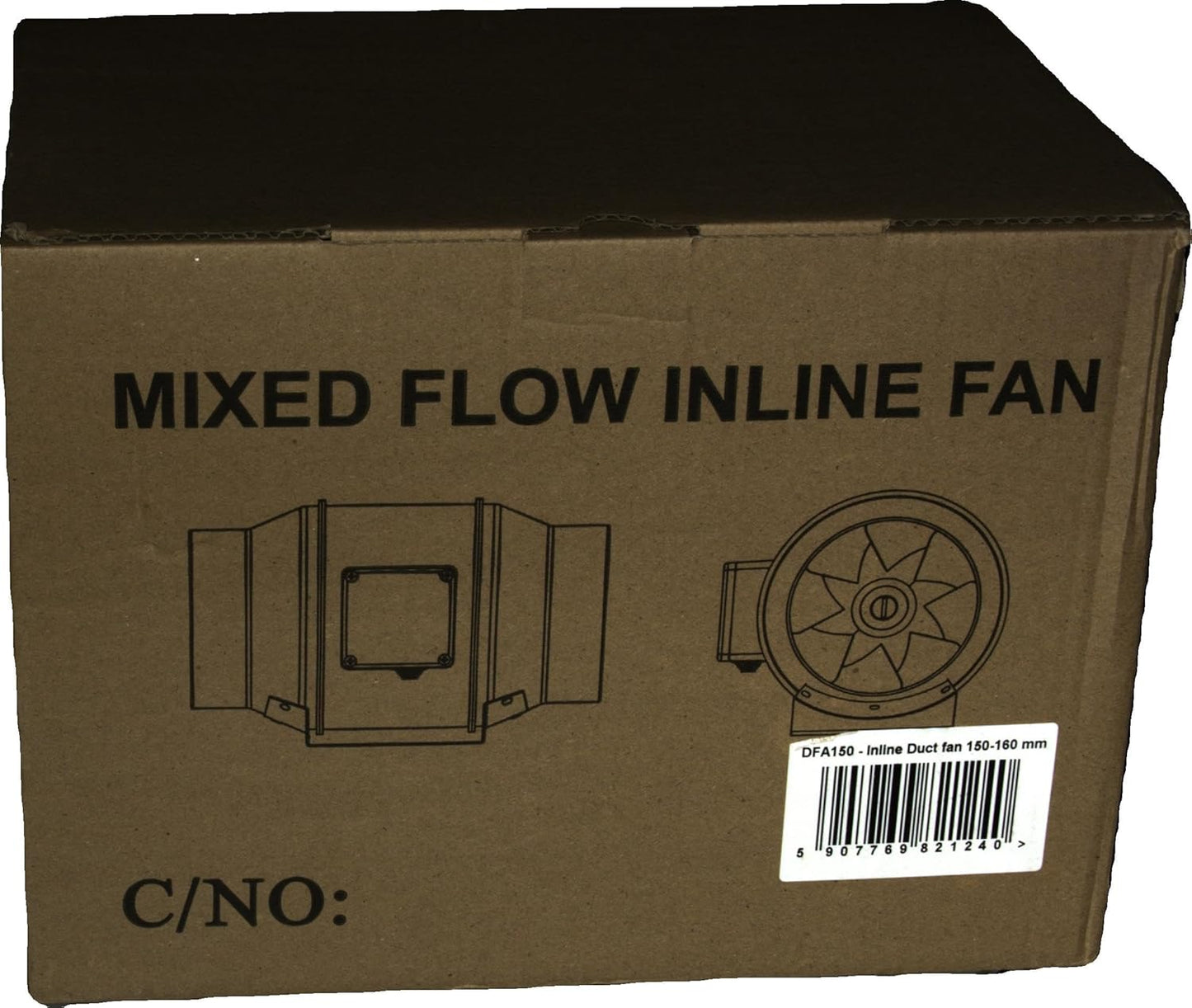 Estrattore in Linea DFA150 Ventilatore Da Condotto 150 Mm / 6'' - Ventilatore Industriale a Basso Consumo Energetico