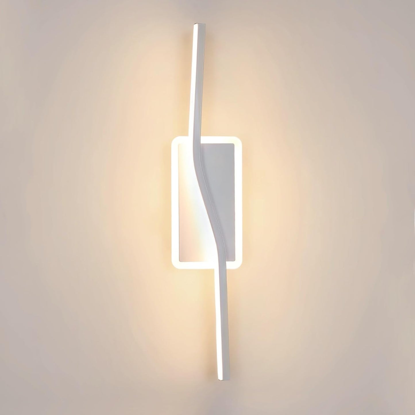 Applique Da Parete Interno, Lampada Da Parete LED Moderna 12W, Luce Bianco Caldo 3000K Lampada a Muro Interni per Camera Da Letto, Soggiorno, Corridoio, Scale