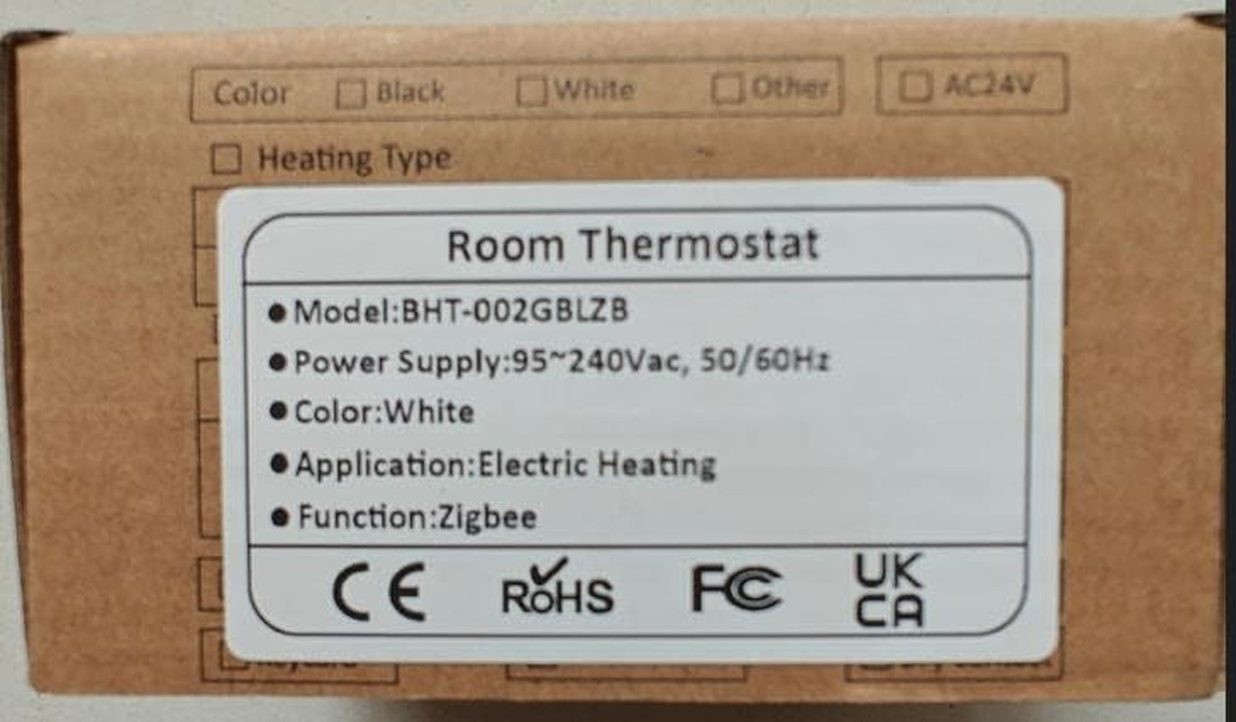 Tuya Zigbee Termostato per Riscaldamento Elettrico a Pavimento 16A Wireless Compatibile Con Smart Life Tuya App Alexa Googlehome Controllo Vocale Richiede L'Hub Zigbee Di Tuya