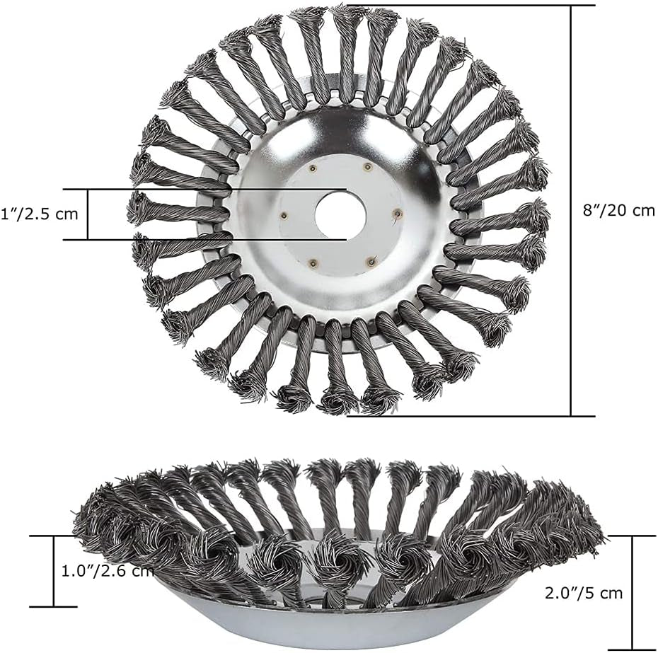 8'' Testa Di Taglio Del Tagliaerba per Tosaerba Da Giardino, Affilato, Altamente Efficiente, Spazzola per Erbacce Da Giardino,Testina Di Ricambio per Sarchiatrice per Tagliare Erba Spessa Ed Erbacce