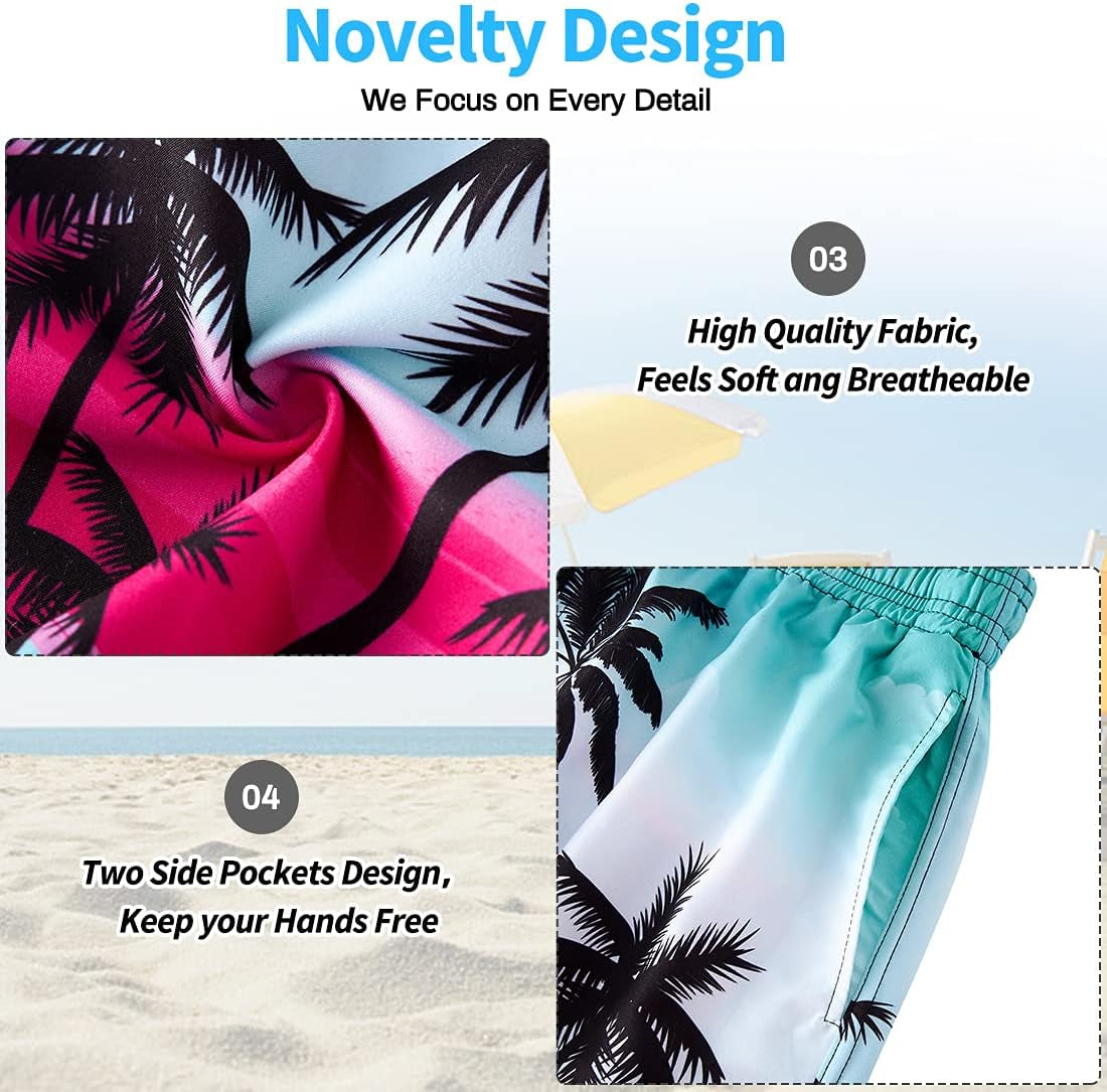 Uomini Tronchi per La Spiaggia Da Uomo Di Costume Da Bagno Con Stampa Corti Pantaloncini Shorts