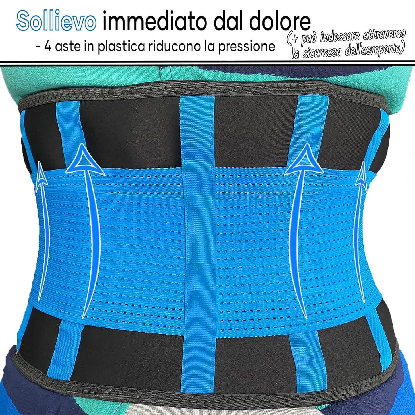 Fascia Lombare Supporto Schiena per Uomini E Donne Fascia Elastica Lombare Ortopedica, Cintura Lombare, Cintura Posteriore per Il Dolore Da Sciatica, Ernia Del Disco, Stenosi Spinale