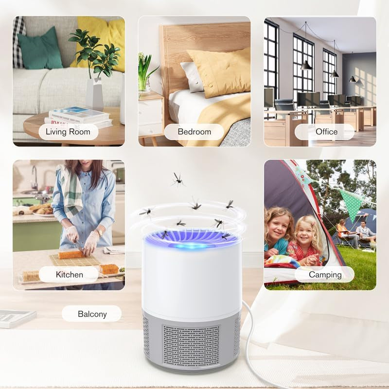 Insetticida Elettrica, USB Elettrica, Trappola per Mosche, Zanzare, Lampada per Zanzare, Lampada Con Luce, per Interni Ed Esterni