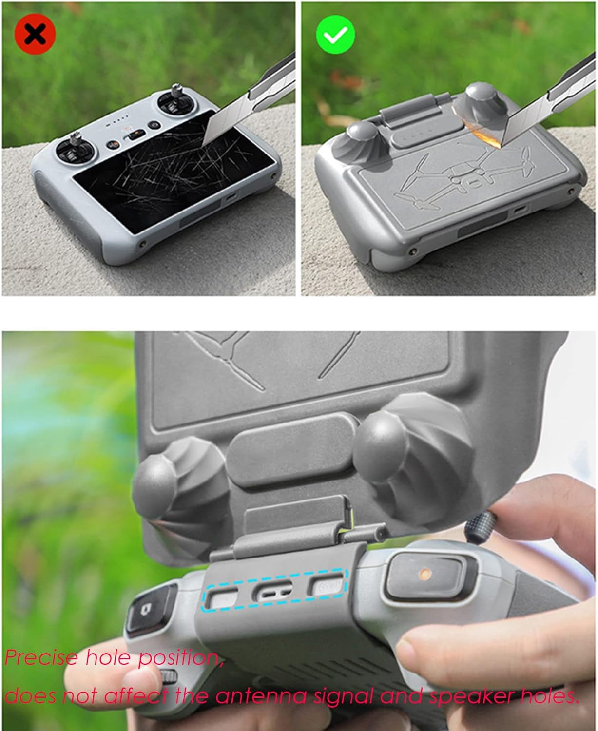 Custodia Protettiva per Telecomando 2 in 1 per DJI RC Mini 3 Pro, Accessorio per Telecomando