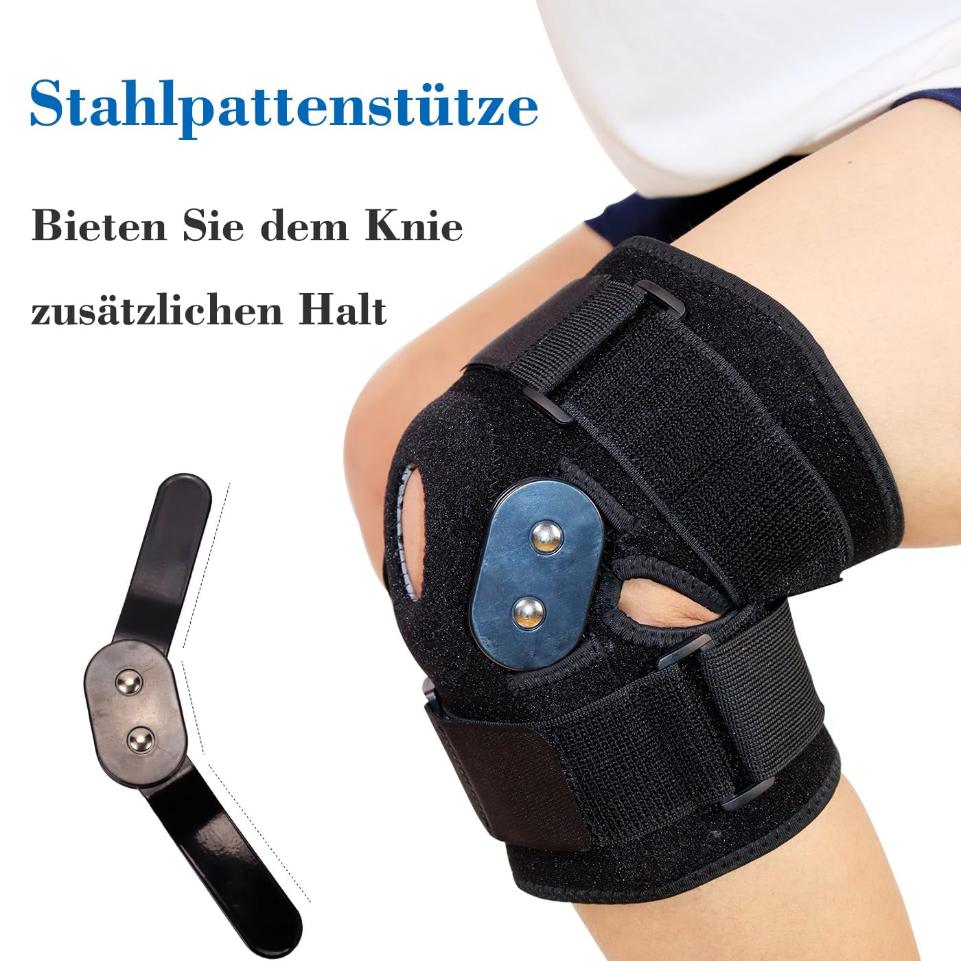 Hanging - Supporto per Ginocchio, Stabilizzatore Laterale per Supporto Del Ginocchio, Alleviamento ACL, MCL, Lacerazione Della Piastra Semi-Lunare, Artrite, Supporto per La Pressione