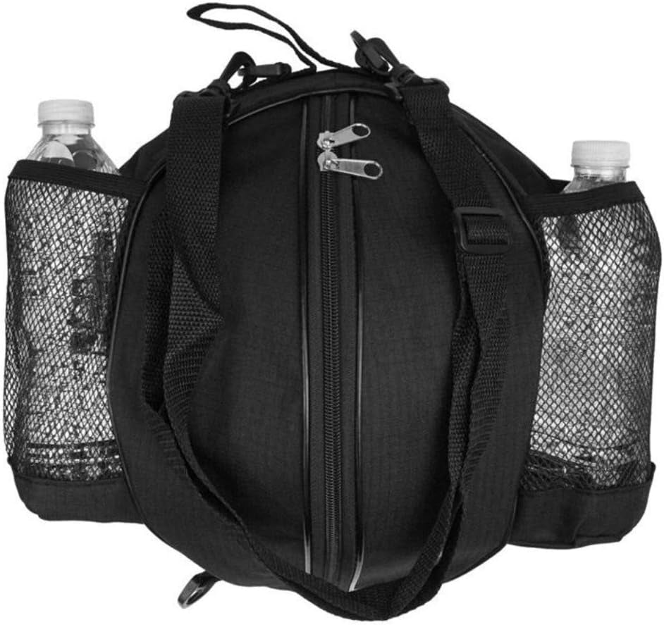 Borsa a Tracolla Porta Pallone Basket Palla Calcio Pallavolo, Sacchetto Sportivo Con Due Tasche Rete per Borraccia, Zaino Portapalloni Calcio Basket