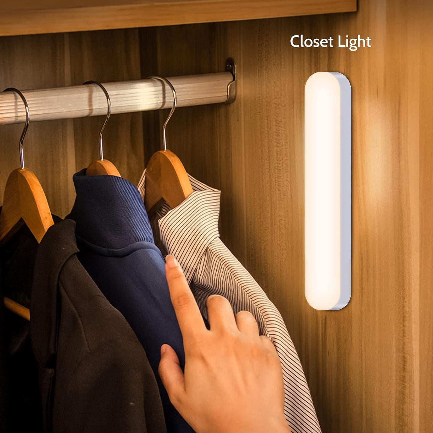 Illuminazione Su LED Dell'Armadio, Luce Notturna Dell'Armadio, Lampada Notturna USB Con 3 Livelli Di Luminosità per Camera E Cucine