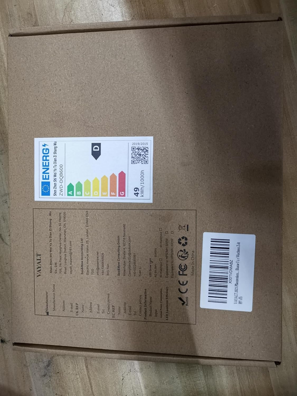 Lampada per Piante, 600W LED Lampada per Piante Con UV E IR, Lampade per Coltivazione Indoor Spettro Completo LED Coltiva Luce Piante Indoor Verdure E Fiori (3000K 5000K 660Nm 730Nm)