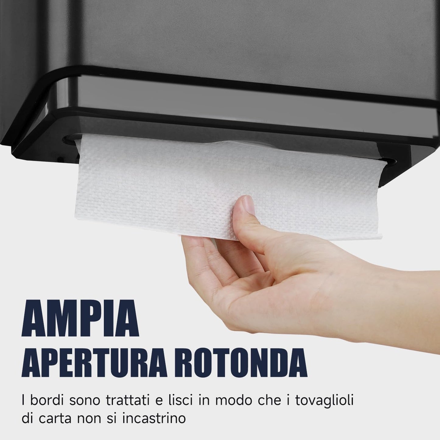 Dispenser Carta Asciugamani Da Parete, Dispenser Di Asciugamani Con Piega a V Compatibile Con Piega a C, Adatto per Carta Piegata Dimensioni 25,3X8 (Cm), Può Contenere 200 Asciugamani Di Carta