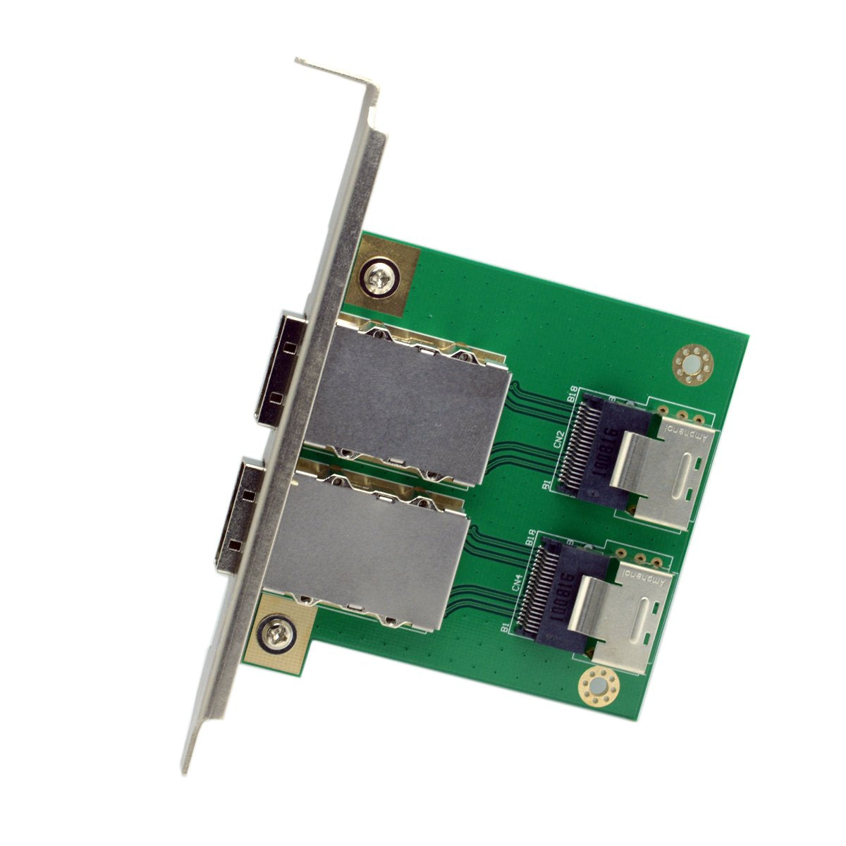 Dual Port Mini SAS SFF-8088 a SAS 36Pin SFF-8087 Adattatore PCBA Femmina Con Staffa PCI