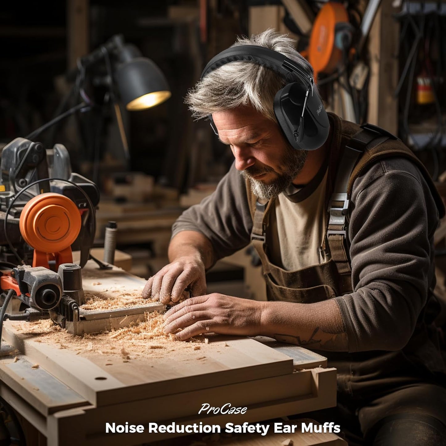 Cuffie Antirumore, NRR 28 Db Cuffie Antirumore per Ambito Lavorativo, Lavoro Sul Trattore, Isolanti per Studiare, Falciatura, Sparare, Aereo, Muscia Forte E Industria Della Costruzio–Tuttonero