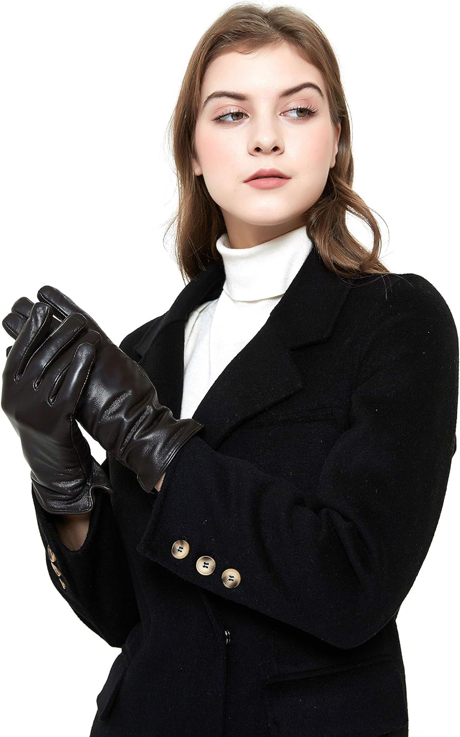 Guanti Da Donna in Pelle Di Cashmere, Leggeri Ed Eleganti, Adatti per L'Uso Quotidiano