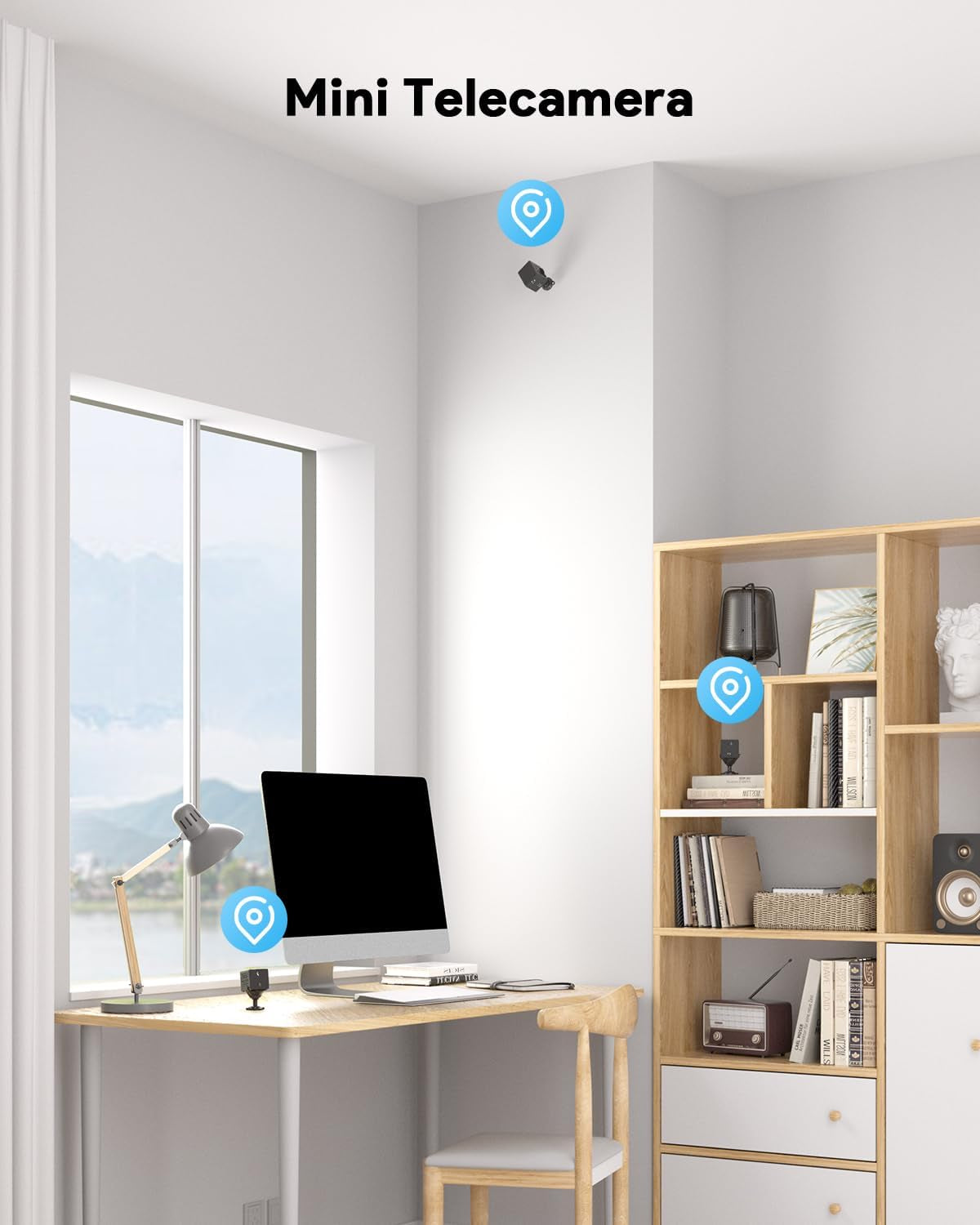 Telecamera Spia Wifi Interno, 4K HD Mini Nascosta Telecamera | Archiviazione Gratuita Su Cloud E Scheda SD | Rilevamento Di Movimento | Batteria Da 3000 Mah | Con Scheda Di Memoria Da 32GB