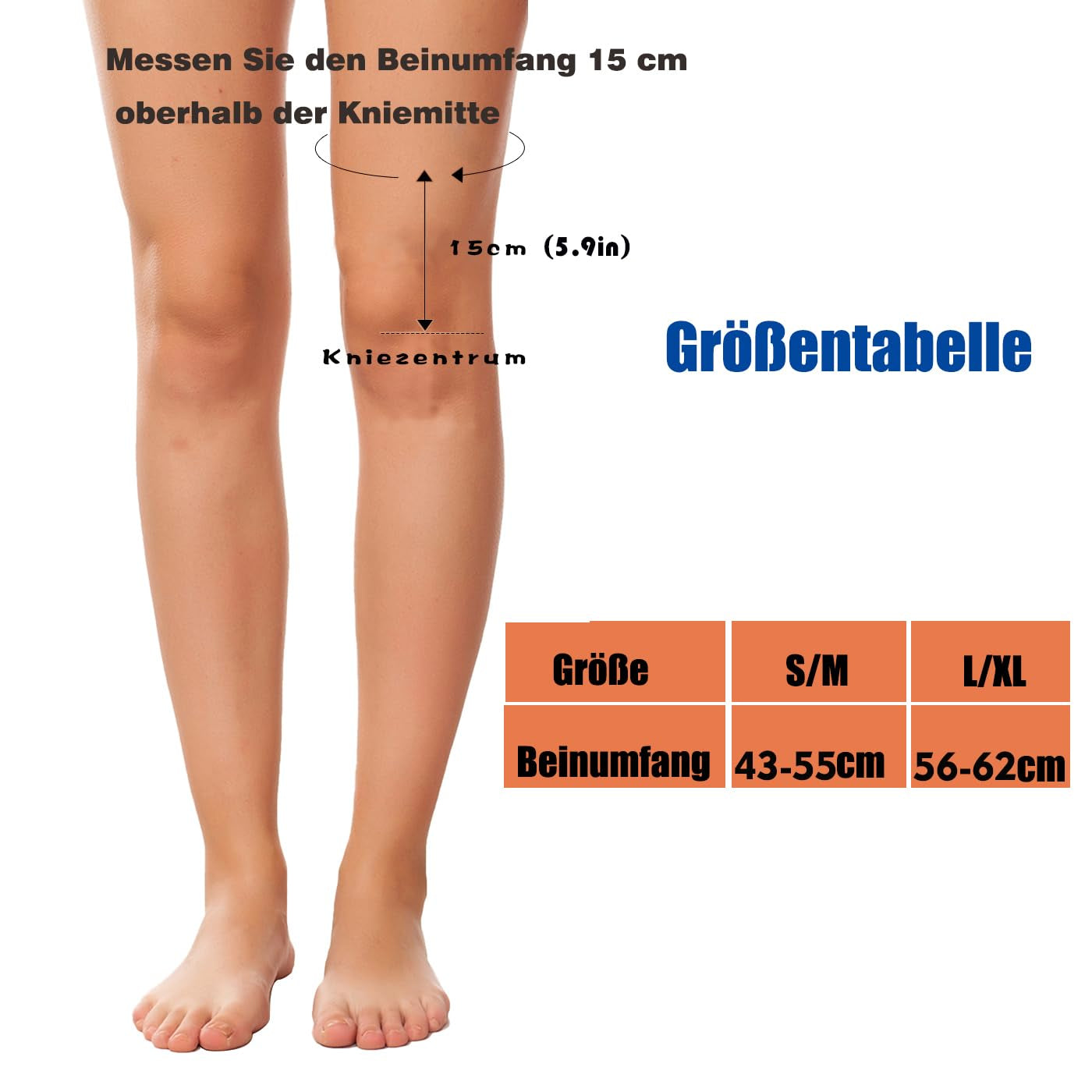 Hanging - Supporto per Ginocchio, Stabilizzatore Laterale per Supporto Del Ginocchio, Alleviamento ACL, MCL, Lacerazione Della Piastra Semi-Lunare, Artrite, Supporto per La Pressione