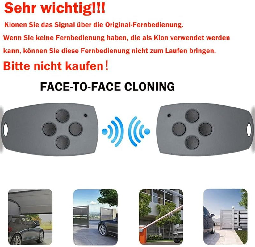 Hansender Garage Door Opener 868 Mhz Compatibile Con Marantec Digital 304/384 / 302/313 / 321/323 / 131 868 Remote Control Pack of 1