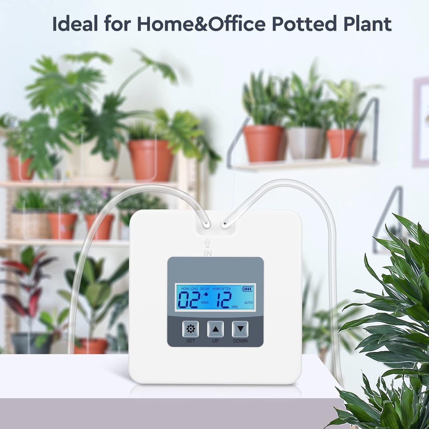 Irrigazione Automatica Vasi, Impianto Di Irrigazione Balcone Terrazzo, Sistema Di Irrigazione Automatica, Usb/Alimentazione a Batteria, Ideale per Le Vacanze