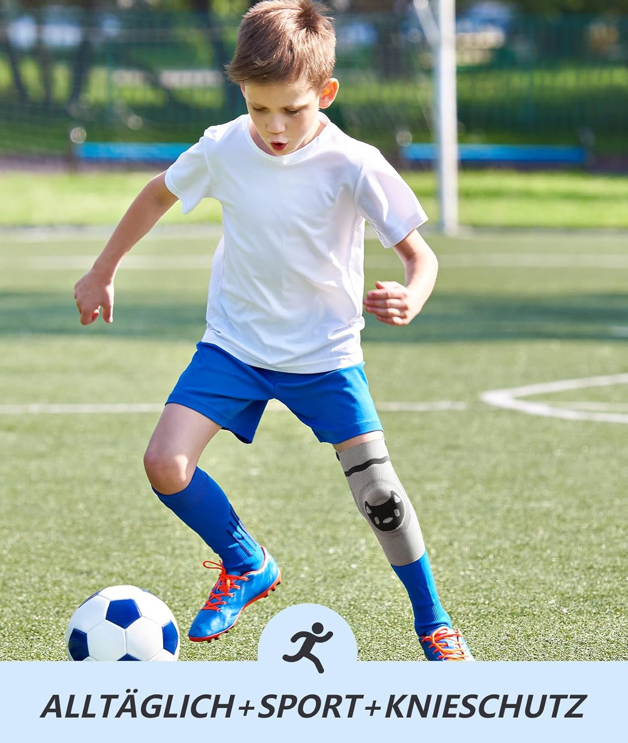 Ginocchiera per Bambini, per Menisco, Sport, Artrosi, Ginocchiera, Da Uomo, Da Donna, Con Cuscinetto in Gel per Rotula, per Bambini, S