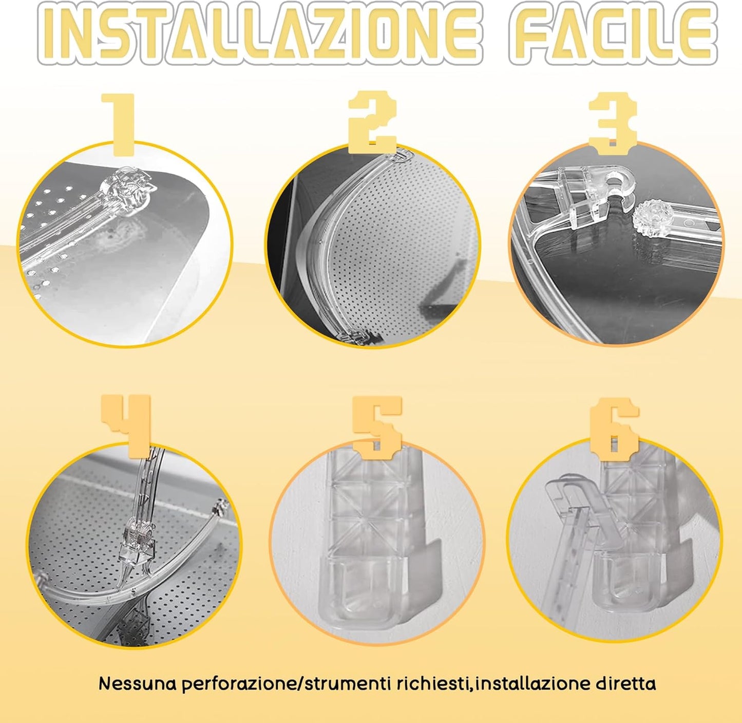 Deflettore Del Condizionatore D'Aria, Deflettore Del Condizionatore D'Aria Sospeso Dall'Alto per Casa/Ufficio Trasparente