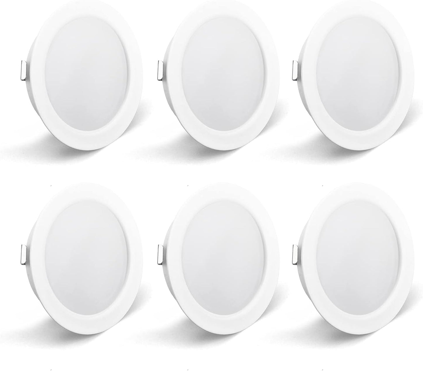 Faretti LED Da Incasso per Mobili, 230V 3,5W G4 3000K 300LM, Cavo Di Collegamento Da 15 Cm, Faretto Da Incasso, Metalloacciaio Inossidabile, Al Posto Delle Lampade Ad Alogene, Bianco Set Di 6