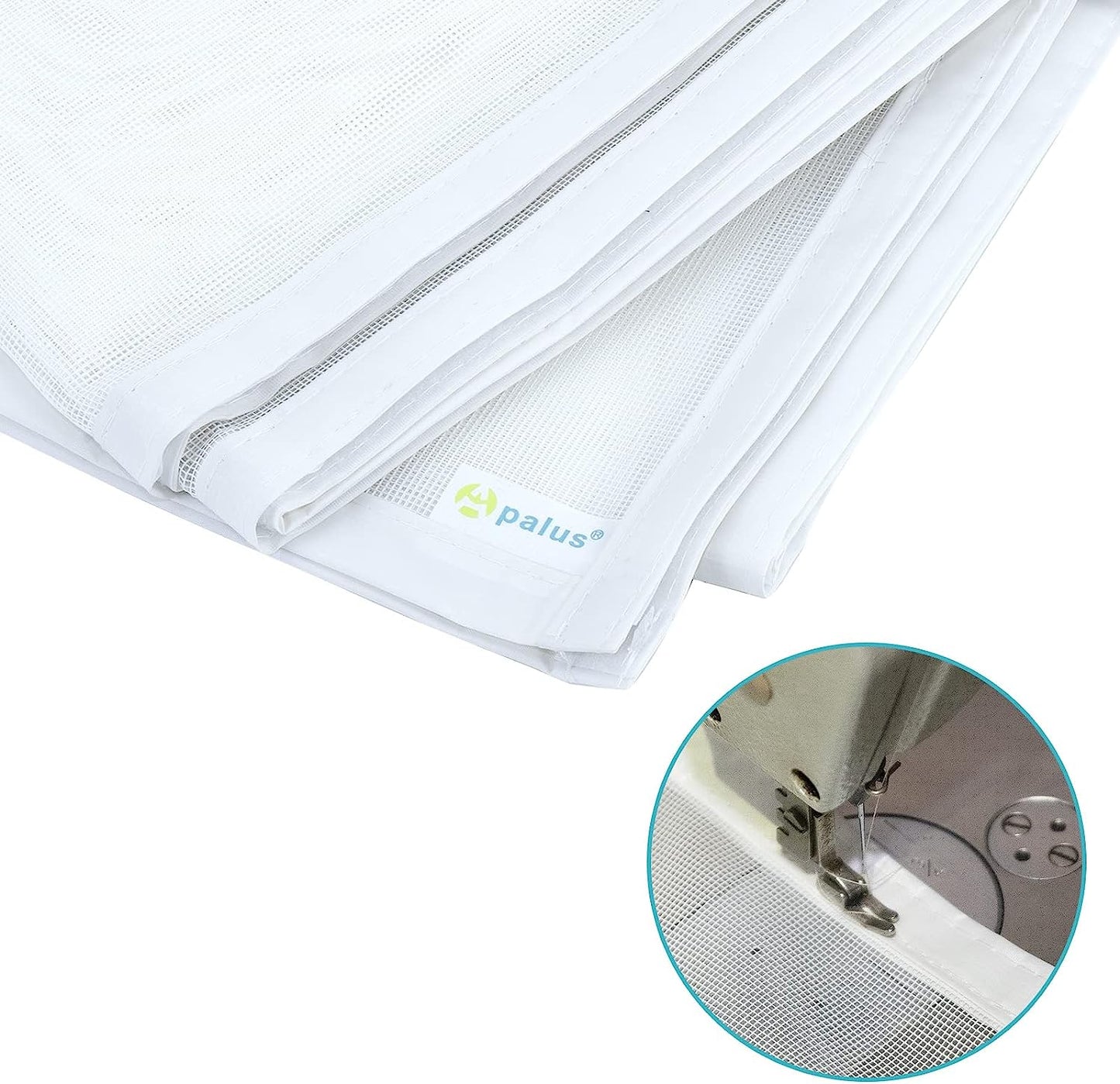 Zanzariera Con Magneti in Vetroresina, Modello Deluxe - Rete Molto Resistente, Tenda Con Magneti Ancora Più Potenti, Resiste Al Vento E Ai Raggi UV - Non Accorciabile (90X220 CM, Bianco)